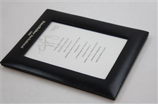 Arnold Palmer & Winnie Signed 60th Birthday Invitation - Framed JSA ALOA