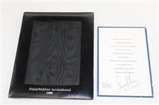 Arnold Palmer & Winnie Signed 60th Birthday Invitation - Framed JSA ALOA
