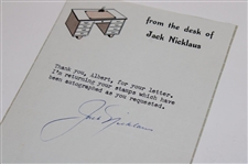 Jack Nicklaus Signed Letter PSA/DNA
