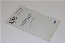 Jack Nicklaus Signed Letter PSA/DNA