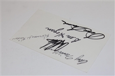 Snead, Middlecoff, Keiser, Hogan & Stadler Signed Cut JSA #X67632