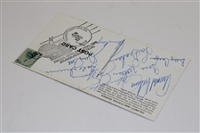 Palmer, Nicklaus, Irwin, Player, Casper, Miller, Littler, Graham, & Pate Signed Calamity Jane Postcard JSA ALOA