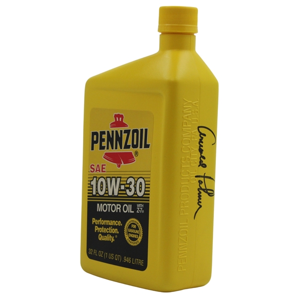 Arnold Palmer Signed Pennzoil Bottle PSA #W04006