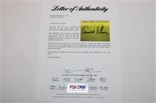 Arnold Palmer Signed Pennzoil Bottle PSA #W04006
