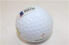 Hideki Matsuyama Signed Masters Logo Golf Ball Beckett