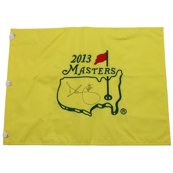 Adam Scott Signed 2013 Masters Tournament Embroidered Flag JSA ALOA