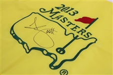 Adam Scott Signed 2013 Masters Tournament Embroidered Flag JSA ALOA