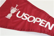 Wyndham Clark Signed 2023 US Open at LACC Double Pennant Flag JSA ALOA