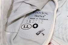 Zach Johnson & Larry Mize Signed Golf Gloves JSA ALOA