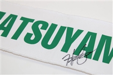 Hideki Matsuyama Signed Caddy Nameplate JSA ALOA