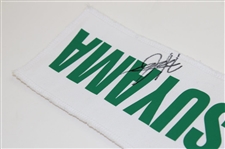 Hideki Matsuyama Signed Caddy Nameplate JSA ALOA