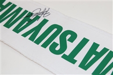 Hideki Matsuyama Signed Caddy Nameplate JSA ALOA