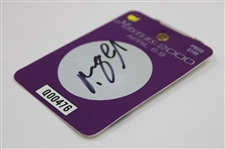 Vijay Singh Signed 2000 Masters Tournament SERIES Badge #Q00476 JSA ALOA