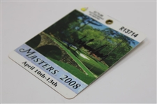 Trevor Immelman Signed 2008 Masters Tournament SERIES Badge #R13714 JSA ALOA