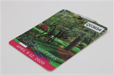 Dustin Johnson Signed 2020 Masters Tournament Series Badge #Q03654 JSA ALOA
