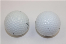 Nick Faldo & Mark O' Meara Signed ANGC & WGHOF Golf Balls JSA ALOA