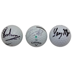 Mize, Willett & Schwartzel Signed Golf Balls JSA ALOA