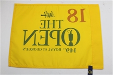 Collin Morikawa Signed 2021 The Open at Royal St. George's Screen Flag JSA #WIT687051