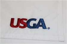 Brooks Koepka Signed 2018 US Open at Shinnecock Hills Embroidered Flag JSA ALOA