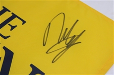 Francesco Molinari Signed 2018 The OPEN at Carnoustie Screen Flag JSA ALOA