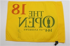 Zach Johnson Signed 2015 The Open at St. Andrews Screen Flag JSA ALOA