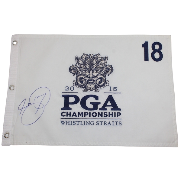 Jason Day Signed 2015 PGA Championship At Whistling Straits Embroidered Flag JSA ALOA