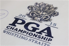 Jason Day Signed 2015 PGA Championship At Whistling Straits Embroidered Flag JSA ALOA