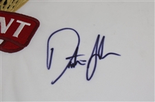 Dustin Johnson Signed 2016 US Open at Oakmont Embroidered Flag JSA ALOA