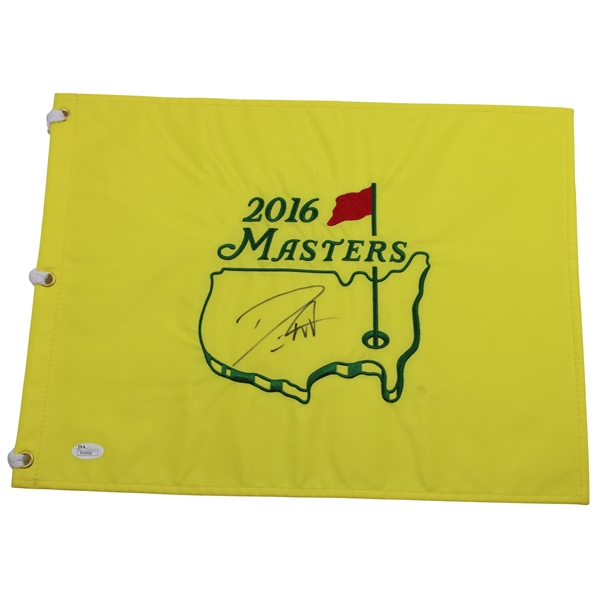 Danny Willett Signed 2016 Masters Tournament Embroidered Flag JSA #P59498