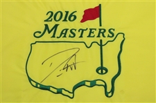 Danny Willett Signed 2016 Masters Tournament Embroidered Flag JSA #P59498