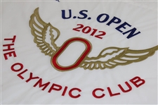 Webb Simpson Signed 2012 US Open at The Olympic Club Embroidered Flag JSA ALOA
