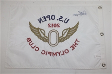 Webb Simpson Signed 2012 US Open at The Olympic Club Embroidered Flag JSA ALOA