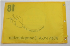 Jason Dufner Signed 2013 PGA Championship at Oak Hill CC Screen Flag JSA ALOA