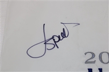 Jordan Spieth Signed 2015 US Open at Chambers Bay Embroidered Flag JSA ALOA