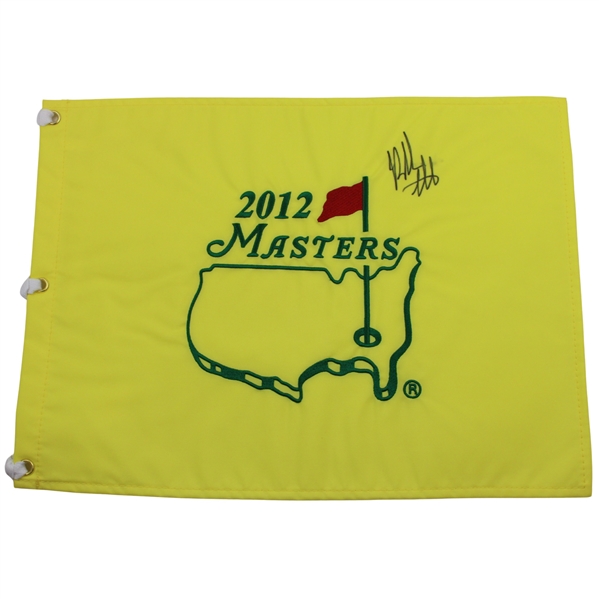 Bubba Watson Signed 2012 Masters Tournament Embroidered Flag JSA ALOA