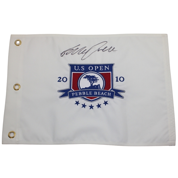 Graeme McDowell Signed 2010 US Open at Pebble Beach Embroidered Flag JSA ALOA