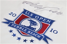 Graeme McDowell Signed 2010 US Open at Pebble Beach Embroidered Flag JSA ALOA