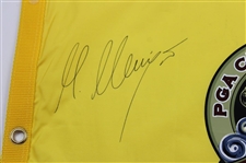 Martin Kaymer Signed 2010 PGA Championship at Whistling Straits Screen Flag JSA ALOA