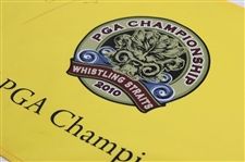 Martin Kaymer Signed 2010 PGA Championship at Whistling Straits Screen Flag JSA ALOA