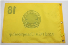Martin Kaymer Signed 2010 PGA Championship at Whistling Straits Screen Flag JSA ALOA