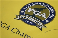 Y. E. Yang Signed 2009 PGA Championship At Hazeltine Flag JSA ALOA