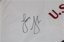 Lucas Glover Signed 2009 US Open at Bethpage Black Embroidered Flag JSA ALOA