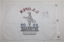 Lucas Glover Signed 2009 US Open at Bethpage Black Embroidered Flag JSA ALOA