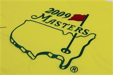 Angel Cabrera Signed 2009 Masters Embroidered Flag JSA ALOA