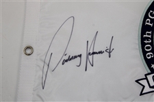 Padraig Harrington Signed 2008 PGA Championship at Oakland Hills Embroidered Flag JSA ALOA