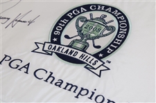 Padraig Harrington Signed 2008 PGA Championship at Oakland Hills Embroidered Flag JSA ALOA