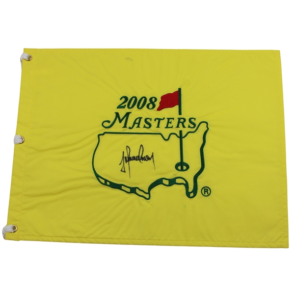 Trevor Immelman Signed 2008 Masters Tournament Embroidered Flag JSA ALOA