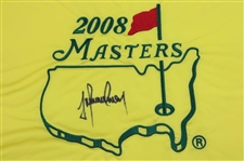 Trevor Immelman Signed 2008 Masters Tournament Embroidered Flag JSA ALOA