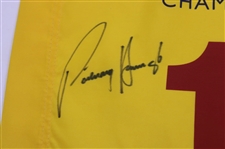 Padraig Harrington Signed 2008 The Open at Royal Birkdale Flag JSA ALOA