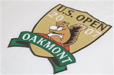 Angel Cabrera Signed 2007 US Open at Oakmont Embroidered Flag JSA ALOA